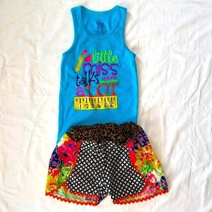 Custom Little Miss Talks Alot Tank Set 7/8